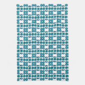Cyan Pattern Geschirrtuch (Vertikal)