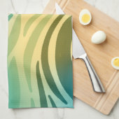 Cyan Pattern Geschirrtuch (Viertel Falte)