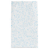 Cyan Rain Glossy Gift Bag Kleine Geschenktüte (Rückseite)