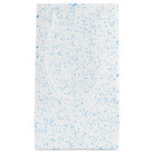 Cyan Rain Glossy Gift Bag Kleine Geschenktüte (Vorderseite)