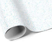 Cyan Rain Glossy Wrapping Paper Geschenkpapier (Rolleneckpunkt)