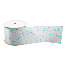 Cyan Rain Ribbon Satinband