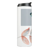 Cyan Red Leaf Thermosbecher (Nach links gedreht)