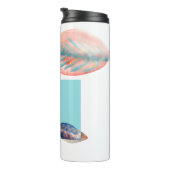 Cyan Red Leaf Thermosbecher (Nach rechts gedreht)