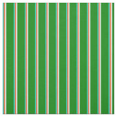Cyan, Red, Minze Cream & Green Lines Stoff (Muster)