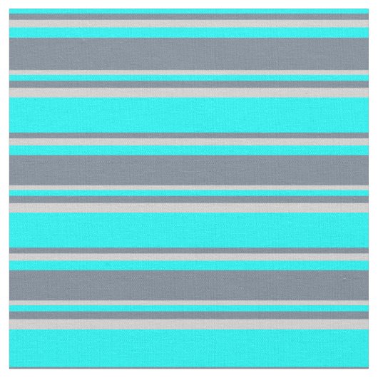 Cyan, Schiefergrau und hellgraues Muster Stoff (Nahaufnahme)