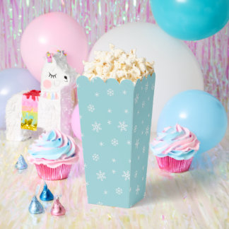 Cyan-Schneeflocken-Muster Feiertag Geschenkschachtel