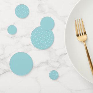 Cyan-Schneemuster-Feiertag Konfetti