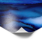 Cyan Seashell Whirl Fotodruck (Ecke)