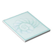 Cyan Shell Notizblock (angewinkelt)