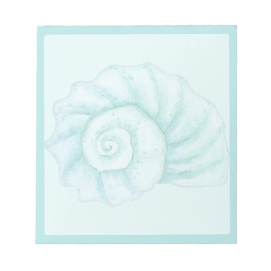Cyan Shell Notizblock (Vorderseite)