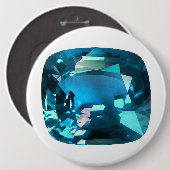 Cyan Sky Blue Button (Vorne & Hinten)