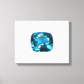 Cyan Sky Blue Leinwanddruck (Vorderseite)