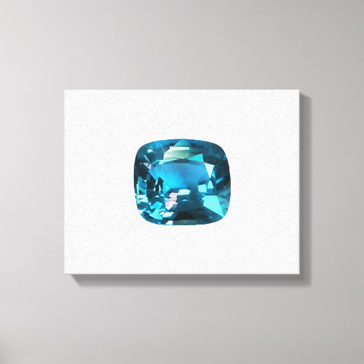 Cyan Sky Blue Leinwanddruck (Vorderseite)