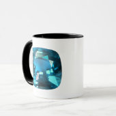 Cyan Sky Blue Tasse (Vorderseite Links)