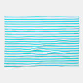 Cyan Stripe Geschirrtuch (Horizontal)