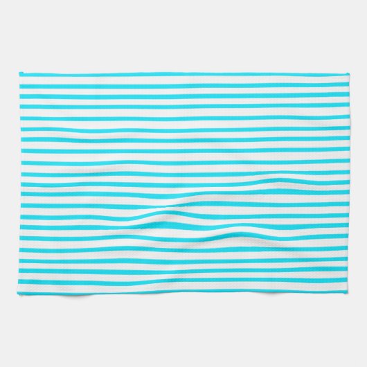 Cyan Stripe Geschirrtuch (Horizontal)