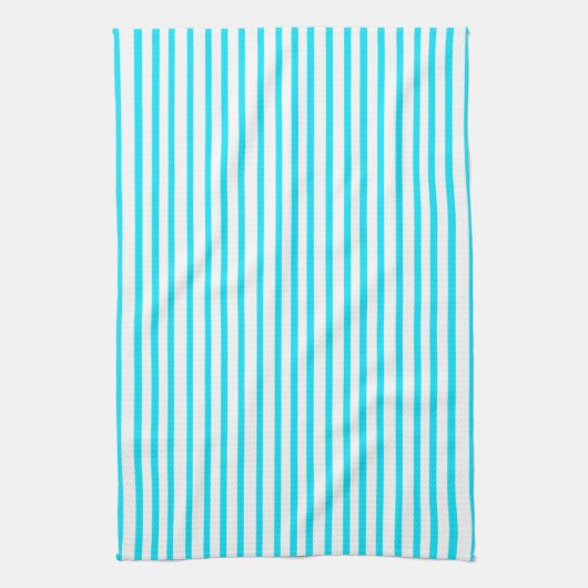 Cyan Stripe Geschirrtuch (Vertikal)