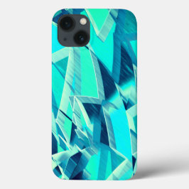 Cyan Tracks mit Drizzles auf aquamarinem Hintergru Case-Mate iPhone Hülle