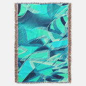 Cyan Tracks mit Drizzles auf aquamarinem Hintergru Decke (Vorderseite Vertikal)