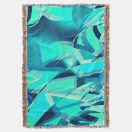 Cyan Tracks mit Drizzles auf aquamarinem Hintergru Decke