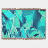 Cyan Tracks mit Drizzles auf aquamarinem Hintergru Decke (Vorderseite)