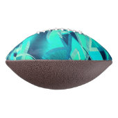 Cyan Tracks mit Drizzles auf aquamarinem Hintergru Football (Gedreht 90)