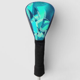 Cyan Tracks mit Drizzles auf aquamarinem Hintergru Golf Headcover