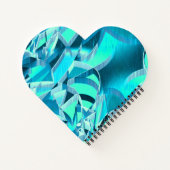 Cyan Tracks mit Drizzles auf aquamarinem Hintergru Notizblock (Rückseite)