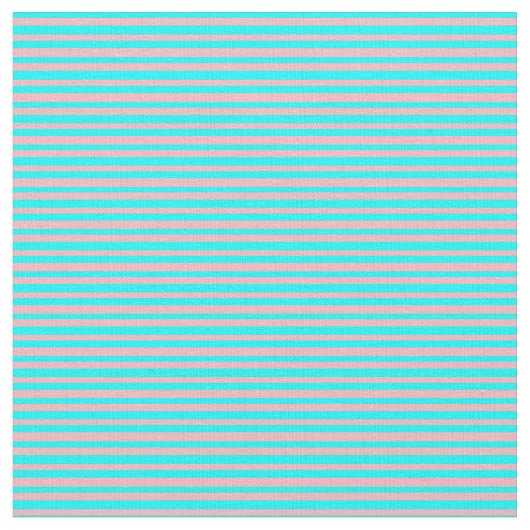 Cyan und hellrosa farbene Streifen Stoff (Nahaufnahme)