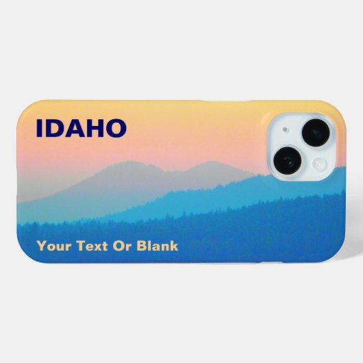 Cyan und Lachs Sunset Case-Mate iPhone Hülle (Rückseite (Horizontal))