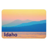 Cyan und Lachs Sunset Magnet (Horizontal)