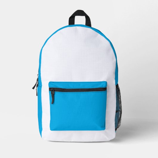 Cyan-weiße Tasche (Vorderseite)