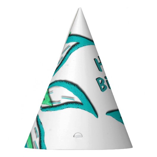 Cyan Wisps Partyhütchen (Links)