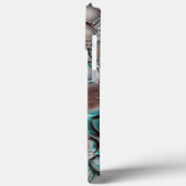 Cyanat Kupfer Zellen mit weicher Lichtreflektion Case-Mate iPhone Hülle (Rückseite / Links)