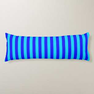 Cyanblaue Streifen Design Seitenschläferkissen