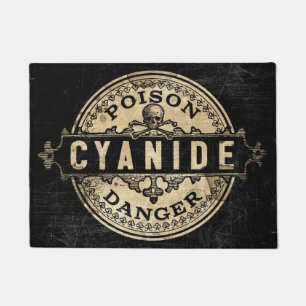Cyanid-Vintager Art-Gift-Aufkleber Fußmatte