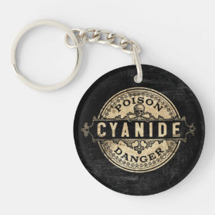 Cyanid-Vintager Art-Gift-Aufkleber Schlüsselanhänger
