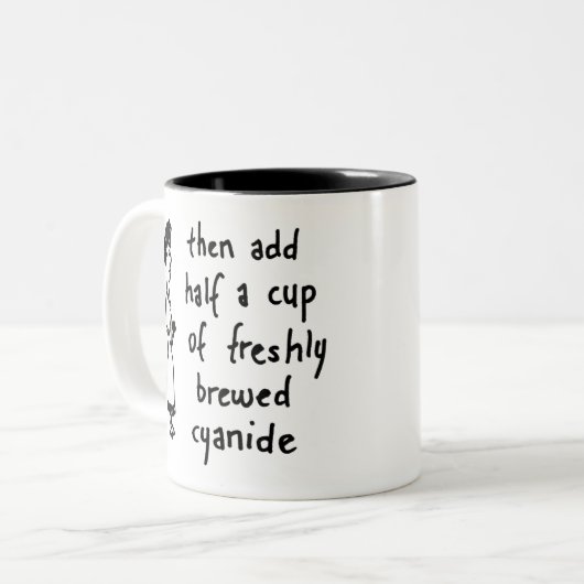 Cyanidtee Zweifarbige Tasse (Vorderseite Links)