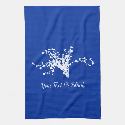 Cyano Print Berries Geschirrtuch (Vertikal)