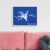 Cyano Print Berries Leinwanddruck (Insitu (Wohnzimmer))