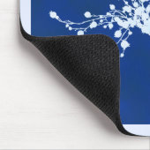 Cyano Print Berries Mousepad (Ecke)