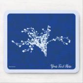Cyano Print Berries Mousepad (Vorne)