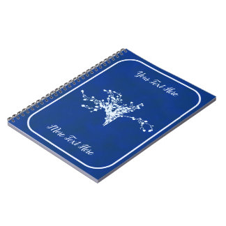 Cyano Print Berries Notizblock