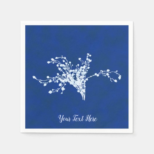 Cyano Print Berries Serviette (Vorderseite)