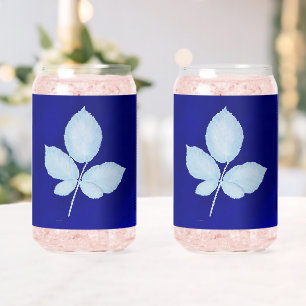 Cyano Print Bramble-Blätter Dosenglas