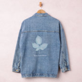 Cyano Print Bramble-Blätter Jeansjacke (Hangar)