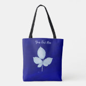 Cyano Print Bramble-Blätter Tasche (Rückseite)