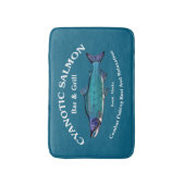 Cyanotic Lachs Bar & Grill Badematte (Vorderseite Vertikal)