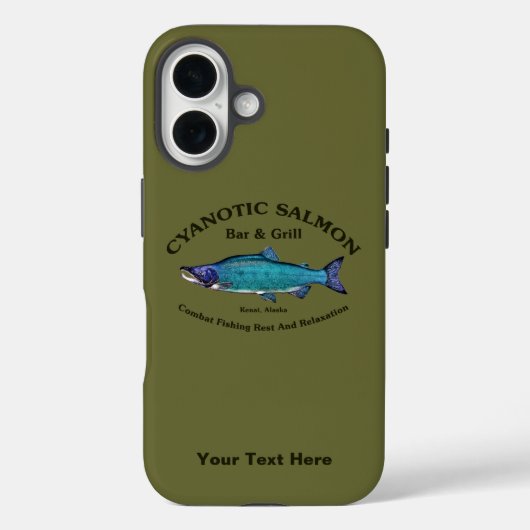 Cyanotic Lachs Bar & Grill Case-Mate iPhone Hülle (Rückseite)